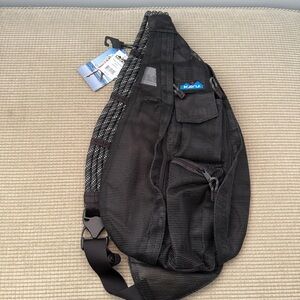 Kavu Rope Sling Bag - Black Mesh NWT